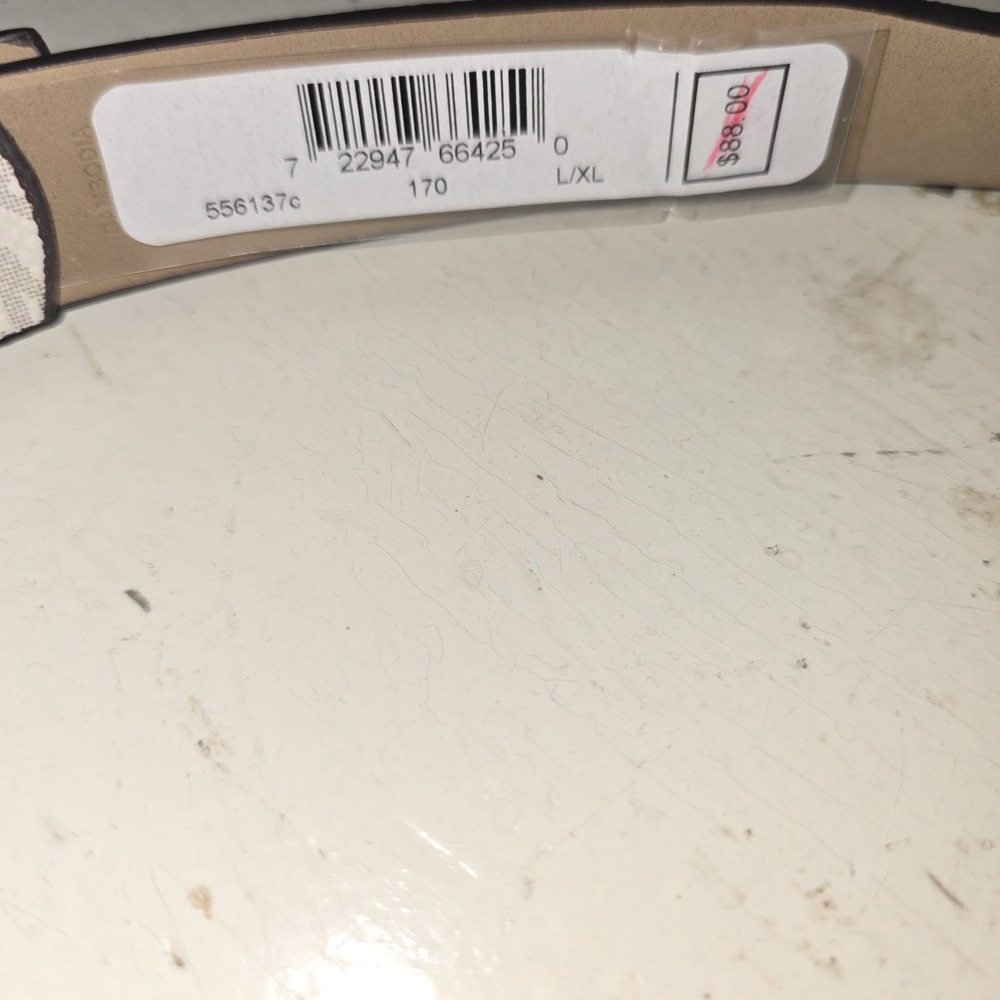 Michael Kors ~ L/XL Fanny Pack Off White & gray With Gold Hardware - NEW - Picture 5 of 6